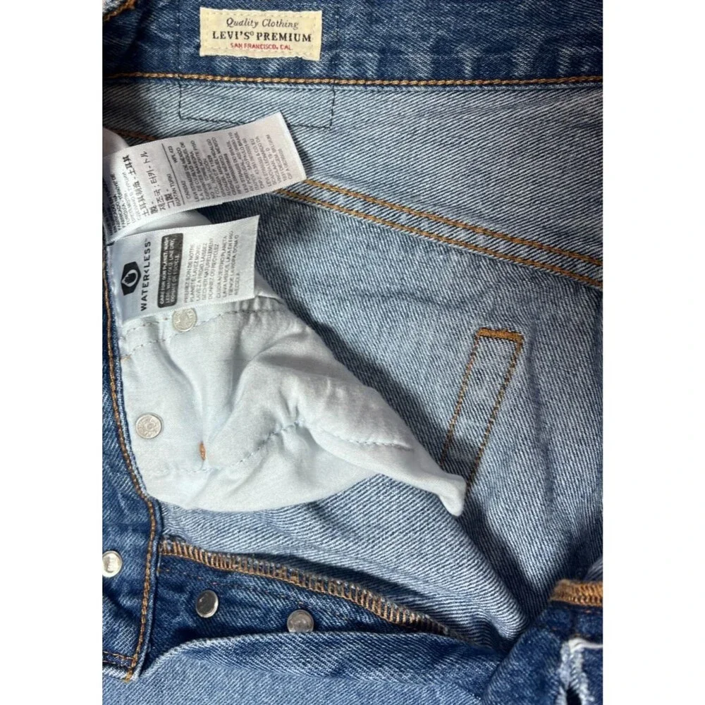 Levi’s 501 Premium Distressed Straight Leg Denim Jeans Men’s W30 L30